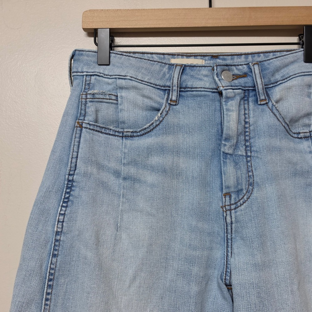 Anthropologie Pilcro The Millie Low Slung Barrel Jeans Light Wash 27P Petite - Picture 10 of 10